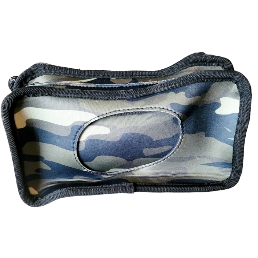 Marley Lilly Green and Black Camouflage Make Up Travel Case Bag New without Tags